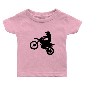 Discover Dirt Bike Silhouette Baby T-shirts