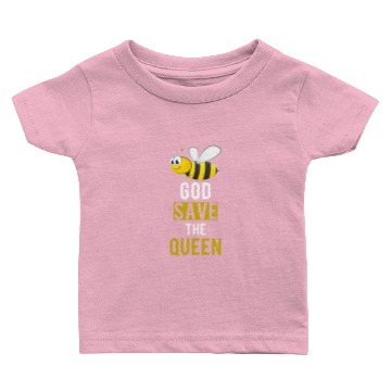 Discover Bee - God Save the Queen Baby T-shirts