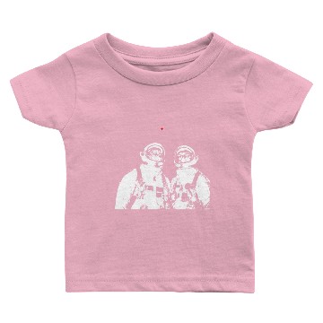 Discover Funny cat astronauts looking at a laser pen Baby T-shirts