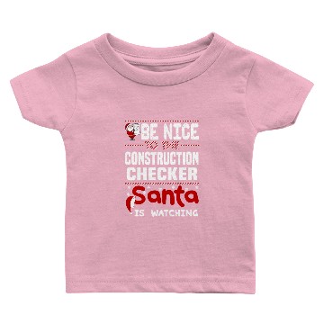Discover Construction Checker Baby T-shirts