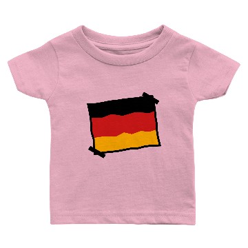Discover paper note glued Germany nation black red gold fla Baby T-shirts