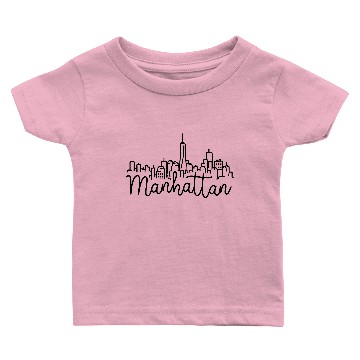 Discover Manhattan Skyline Baby T-shirts