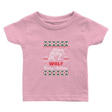 Discover Wolf Merry Christmas Baby T-shirts