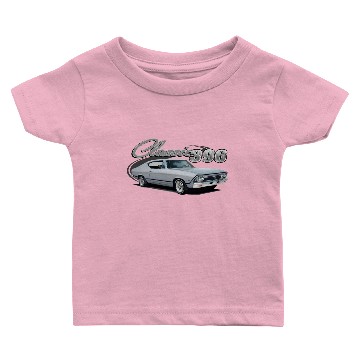 Discover 396 Silver Chevelle Baby T-shirts