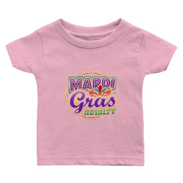 Discover Mardi Gras Royalty King Queen Baby T-shirts