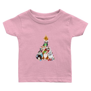 Discover Christmas Tree Kittens Baby T-shirts