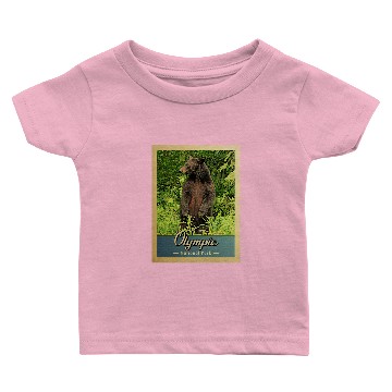 Discover Olympic National Park Vintage Bear Baby T-shirts