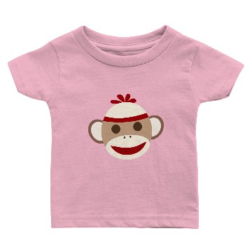 Discover Sock Monkey  for Girls Baby T-shirts