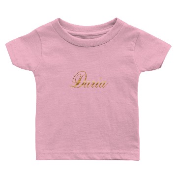 Discover Daria gold Design Lettering Baby T-shirts