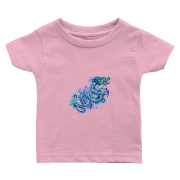 Discover Large Blue Dragon Baby T-shirts