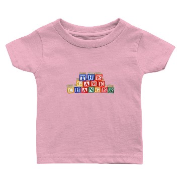 Discover Game Changer Building Block Letters Baby T-shirts