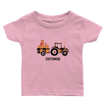 Discover Tractor Pulling Pumpkins Baby T-shirts