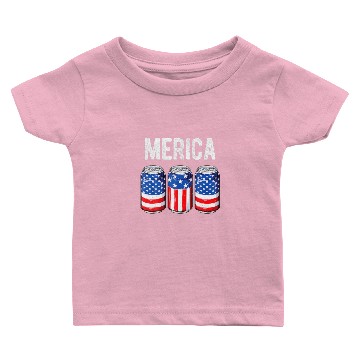 Discover Beer American Flag 4Th Of July Men Women Merica US Baby T-shirts