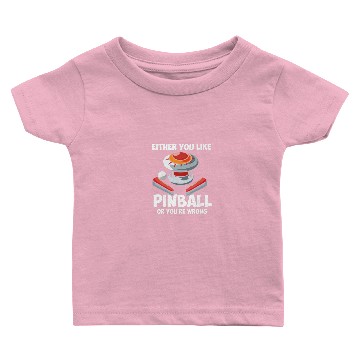 Discover Pinball Funny Retro Arcade Game Machine Lover Gift Baby T-shirts