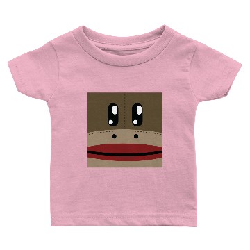 Discover Sock Monkey Face Products Baby T-shirts