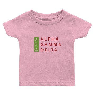 Discover Alpha Gamma Delta Stacked Sweat Baby T-shirts