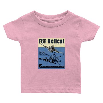 Discover Aviation Art  “F6F Hellcat" Baby T-shirts