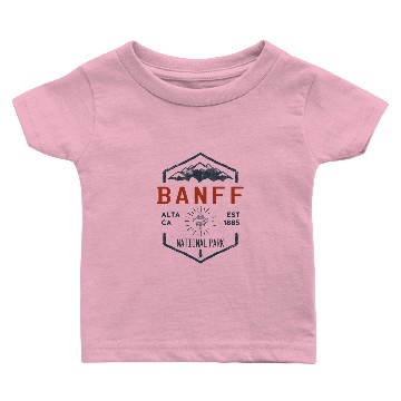 Discover Banff National Park Canada Vintage Distressed Baby T-shirts