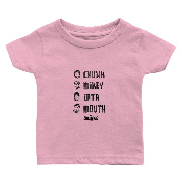 Discover The Goonies | Chunk, Mikey, Data, Mouth Baby T-shirts