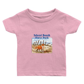 Discover Island Beach State Park, New Jersey Baby T-shirts
