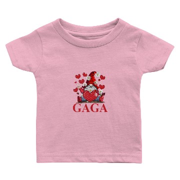 Discover Gaga Gnome Heart Daisy Valentine Gifts For Grandma Baby T-shirts