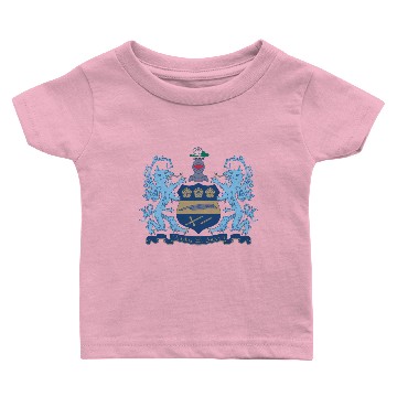 Discover Alpha Xi Delta Crest Color Baby T-shirts