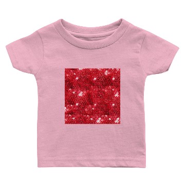 Discover Faux Red Sequin Image  Background Baby T-shirts