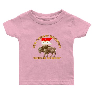 Discover Army - 9th Cavalry Regiment - Buffalo Soldiers Baby T-shirts