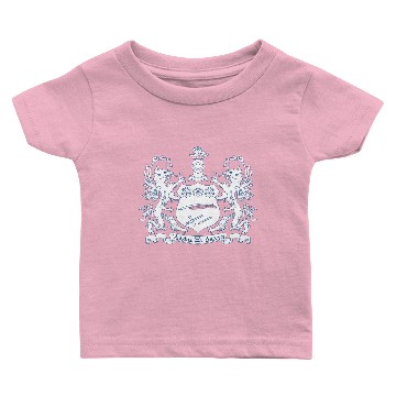 Discover Alpha Xi Delta Crest Blue Baby T-shirts