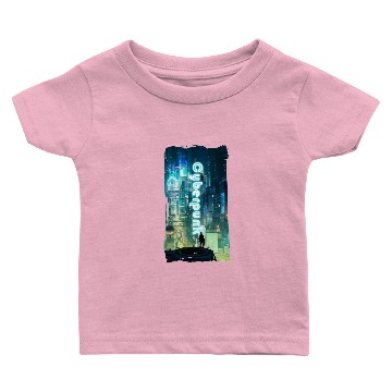 Discover cyberpunk scene Baby T-shirts