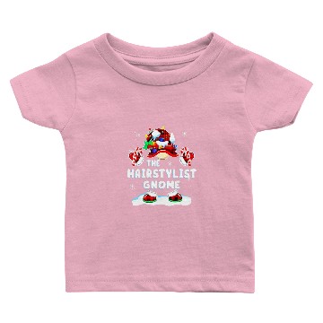Discover Hairstylist Gnome Gnomies Red Plaid Matching Famil Baby T-shirts