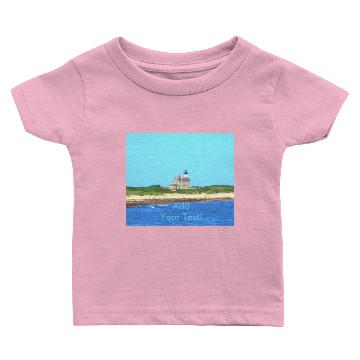 Discover Block Island North Light Baby T-shirts