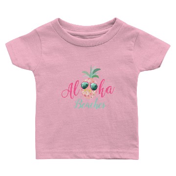 Discover Aloha Beaches Tropical Racerback  Pineapple Baby T-shirts