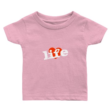 Discover Love Life! Red Heart Design. Baby T-shirts