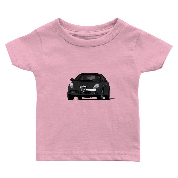 Discover Alfa Romeo Giulietta - black car Baby T-shirts