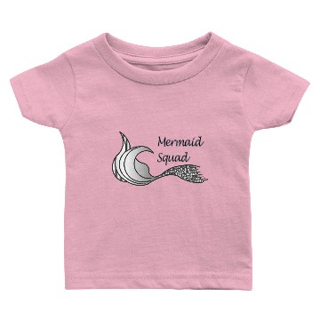 Discover Mermaid Squad in light grey Baby T-shirts