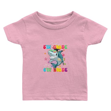Discover Funny Shark Goodbye 5Th Grade Graduation Hello 6Th Baby T-shirts