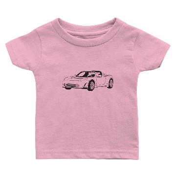 Discover Tesla Roadster Baby T-shirts