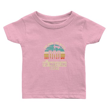 Discover Man Myth Legend Dad Toe Wrestling Baby T-shirts