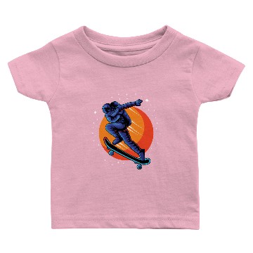 Discover Astronaut Astro Skate Run Baby T-shirts