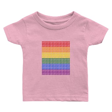 Discover Rainbow Houndstooth Baby T-shirts
