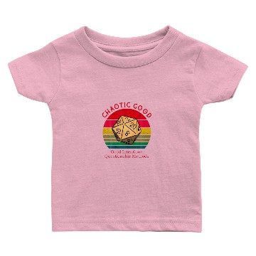 Discover Chaotic Good Good Intentions Questionable Methods Baby T-shirts