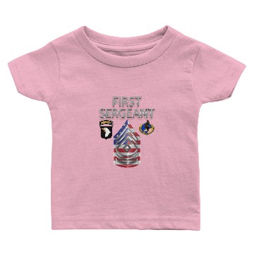Discover 101st Airborne Division First Sergeant Baby T-shirts