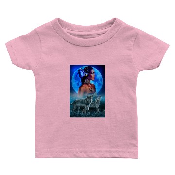 Discover girl and wolves Baby T-shirts