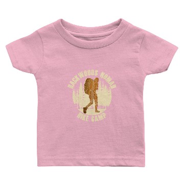 Discover Backwoods Nomad Hike Camp Baby T-shirts