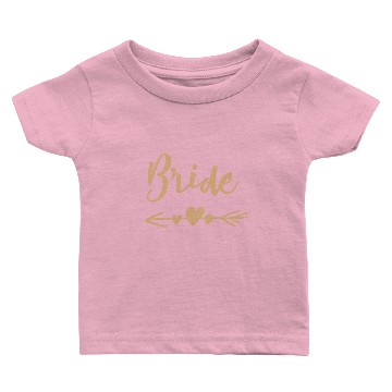 Discover Bride Typography Wedding Baby T-shirts