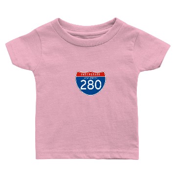 Discover Interstate Sign 280 - New Jersey Baby T-shirts