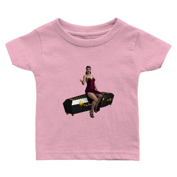 Discover Veronica Coffin Vampire Pinup Baby T-shirts