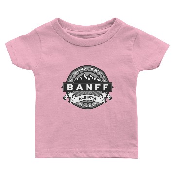 Discover Banff Gray Logo Baby T-shirts