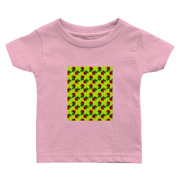 Discover red roses lime green Baby T-shirts